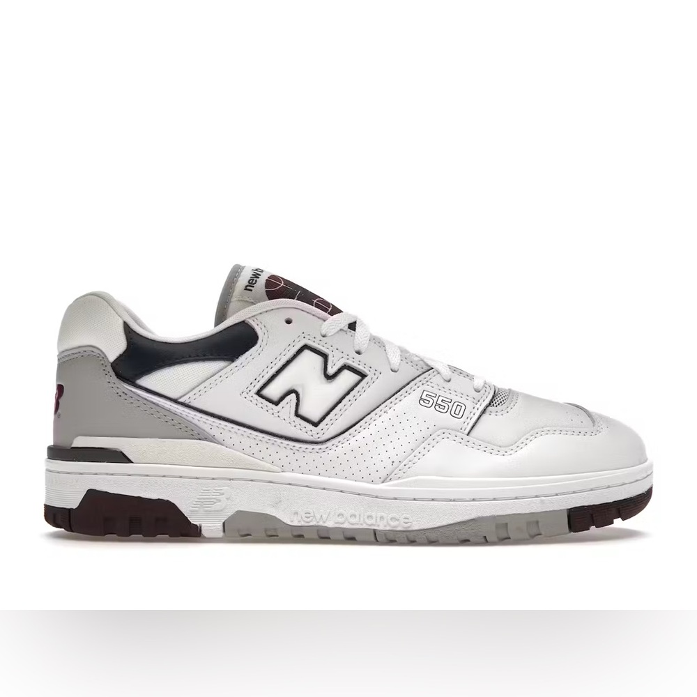 New Balance 550 White Natural Indigo Burgundy